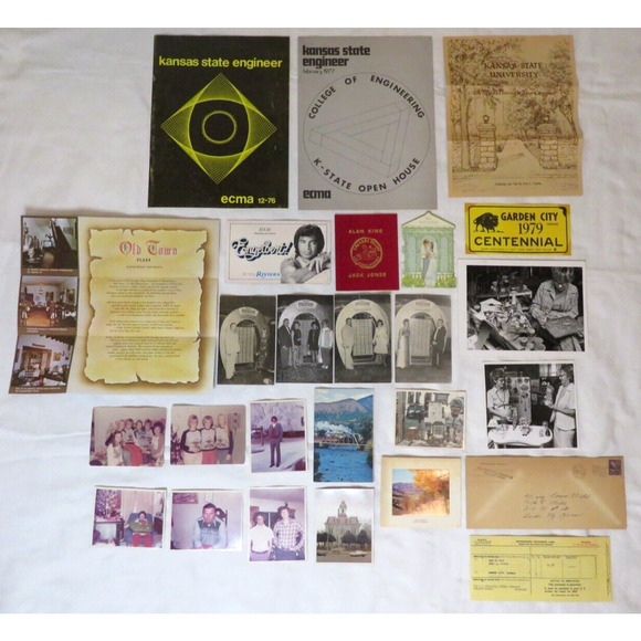 Vintage 70s Kansas State & Las Vegas Lot of Postcards Photos Magazines Newspaper - Picture 5 of 16